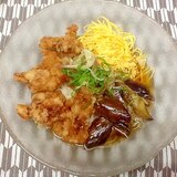 サクサク豚天の冷やしぶっかけそうめん